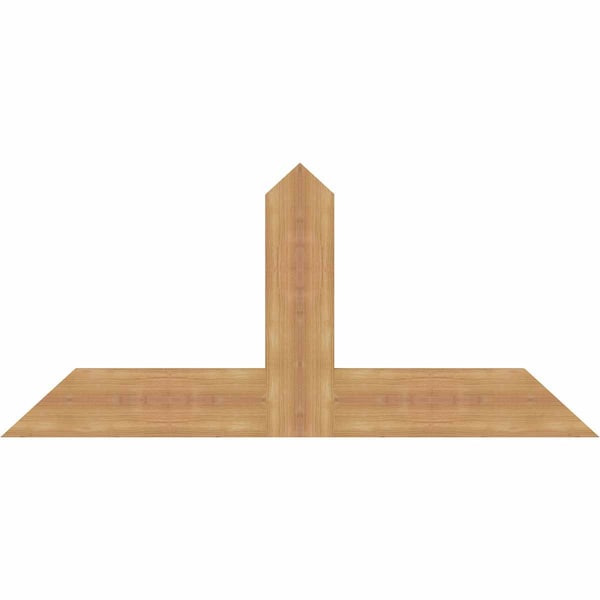 Ekena Millwork Portland Timber Gable Bracket, Western Red Cedar, 48"W x 22"H x 1 1/2"D x 5 1/2"F, 11/12 Pitch GBW048X22X0206POR00SWR - main